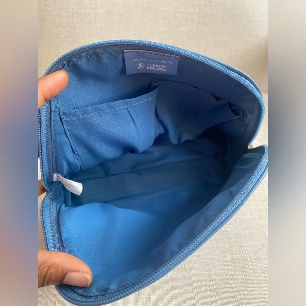 Salvatore Ferragamo Blue Toiletries Bag NWOT